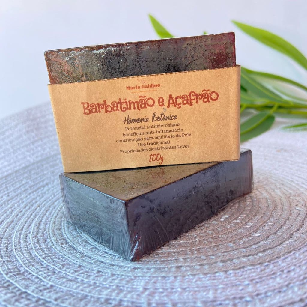 Sabonete de Açafrão e Barbatimão natural Depilação Natural