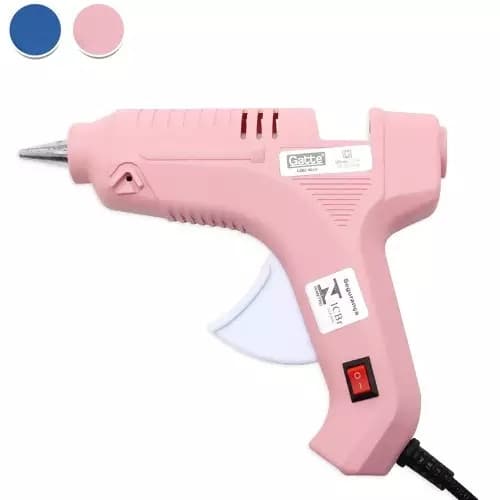 Pistola Grande Para Cola Quente  40W  Color Bivolt - Gatte /PISTOLA PEQ. ROSA 10W BIVOLT