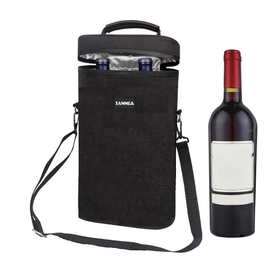 Bolsa Termica Porta 2 Garrafas E Taças De Vinho 4kg H42