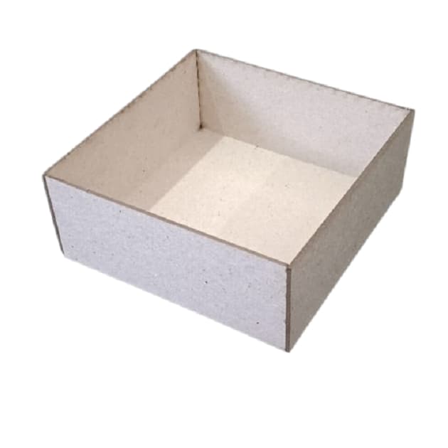15 Recortes 24x15x11cm Para Caixa Cartonada Modelo Cesta/Sacola com Alça Papelão Cinza