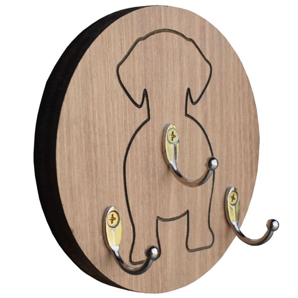 Porta-Guia Pet Organizador 3in1 Chaveiro Coleiras MDF