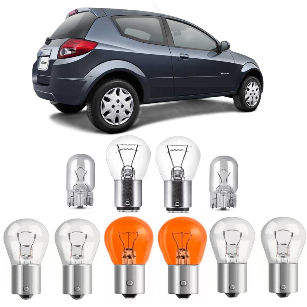 Lâmpadas Lanterna Traseira Ford Ka Fiesta 1996 1997 Até 2010
