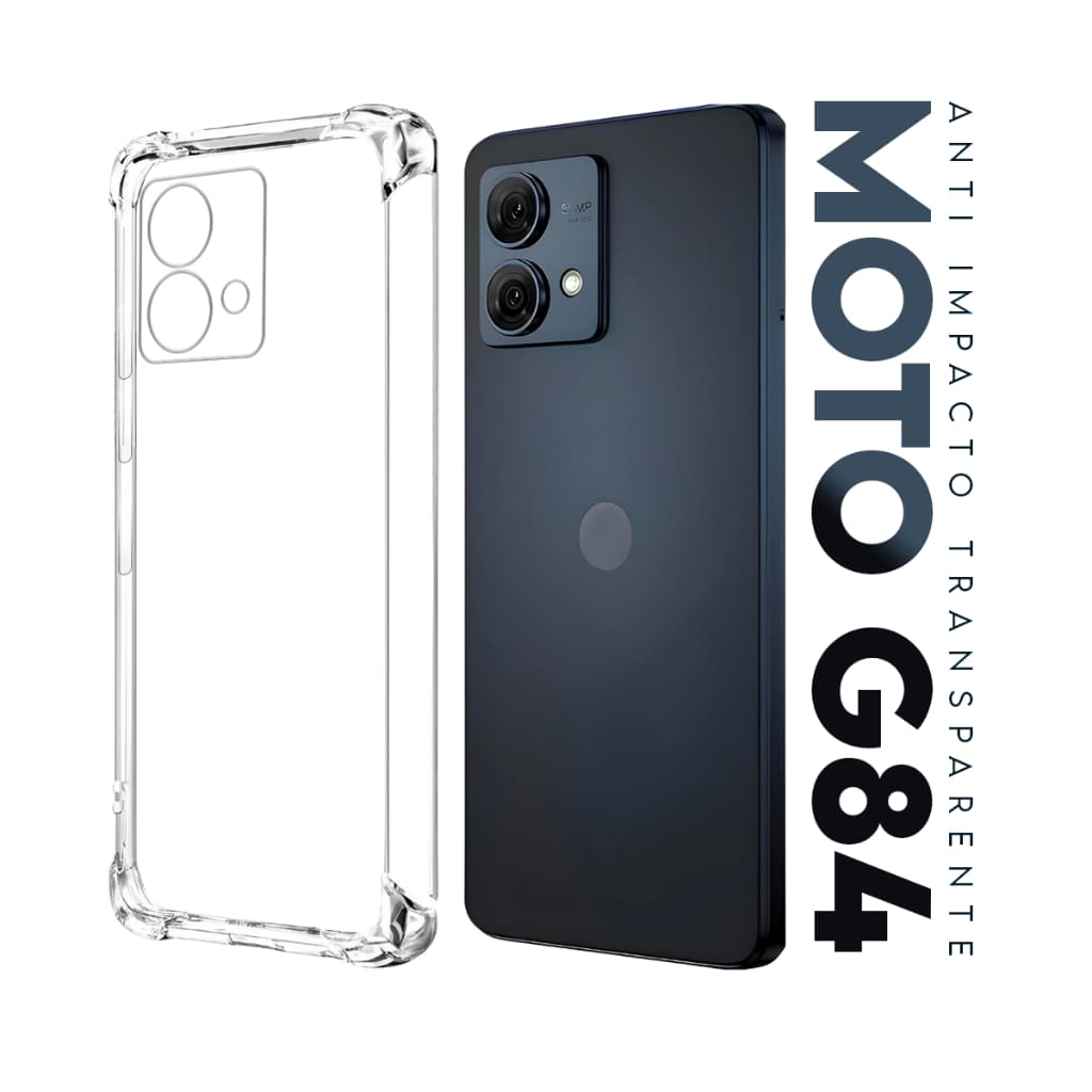 Capa Capinha Anti Impacto Transparente + Película De Hydrogel HD Para Moto G84 Xt2347 6.55