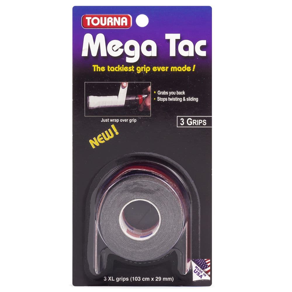 Overgrip Grip Unique Tourna Mega Tac Para Raquetes de Tênis, Beach Tennis, Padel - 3 Unidades