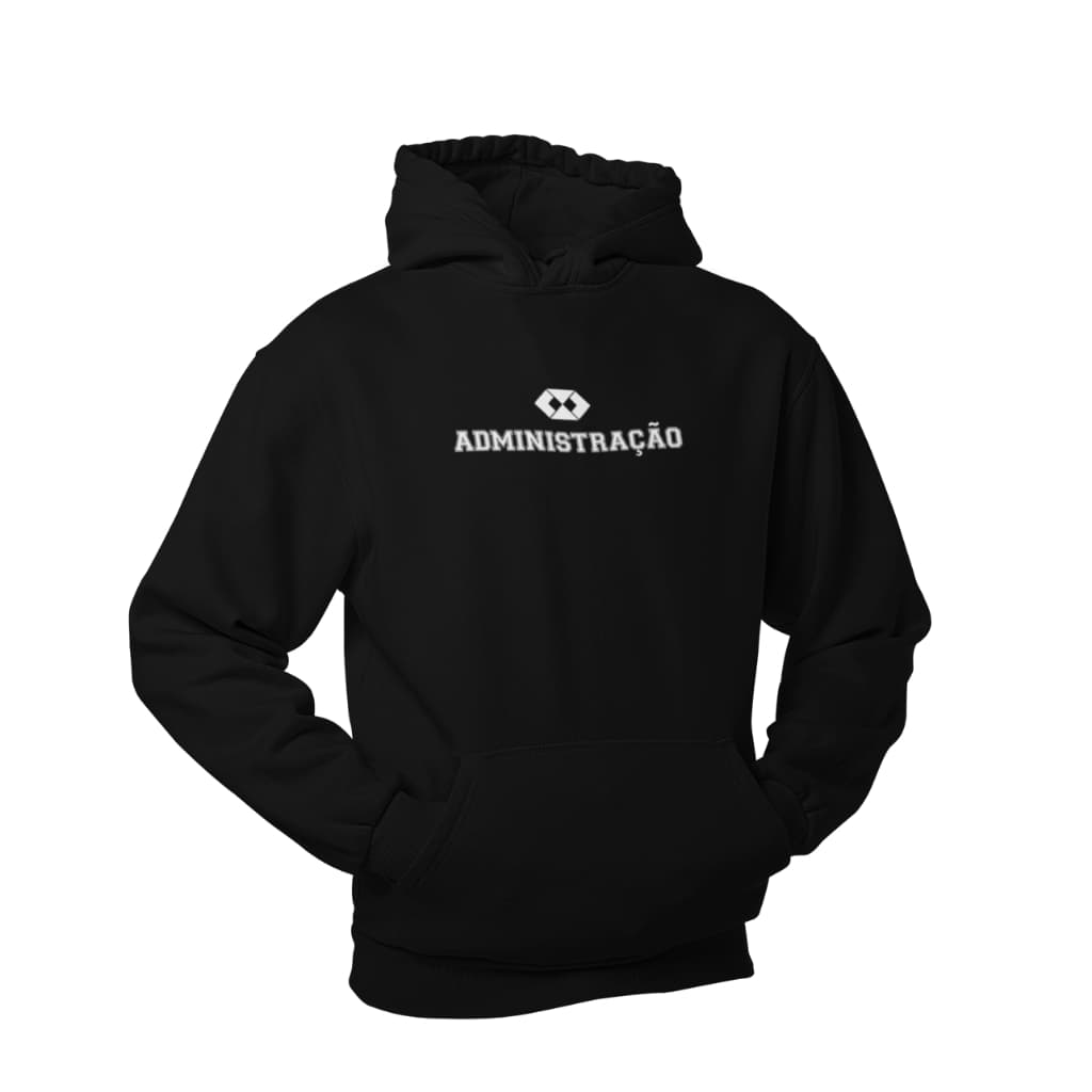 Blusa Moletom Canguru Capuz Faculdade Cursos Administração Adm