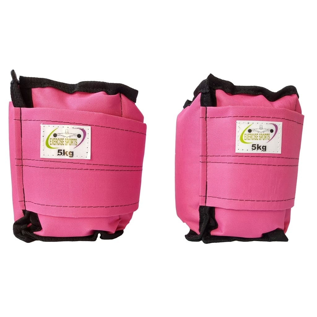 Caneleira / Tornozeleira 5 Kg - O Par Academia Rosa