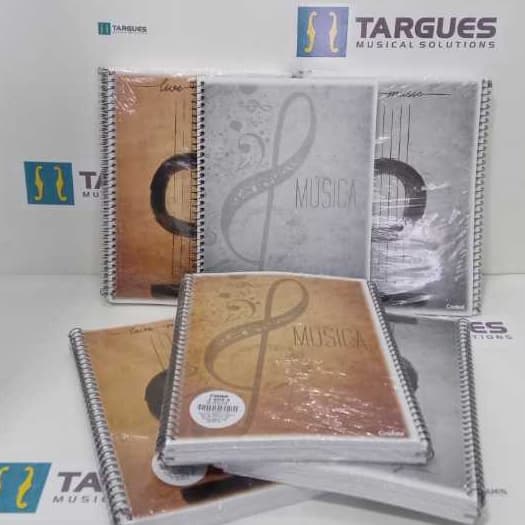CADERNO DE MÚSICA UNIVERSITÁRIO 50 FOLHAS CAPA FLEX CREDEAL