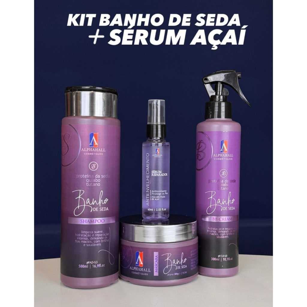 Kit Banho de Seda + Serum Açaí