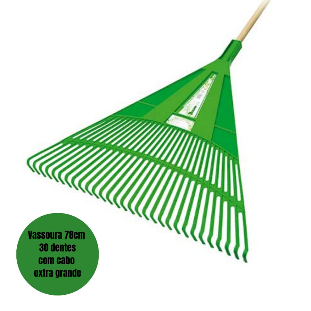 Vassoura ancinho rastelo extra grande trapp VS7830 Ideal para varrer e recolher grama e folhas.