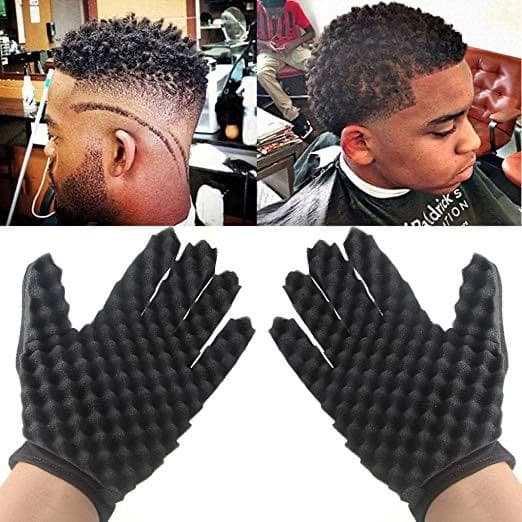 Luva Esponja Nudrea Twist Dupla Face para Cachos de Cabelo