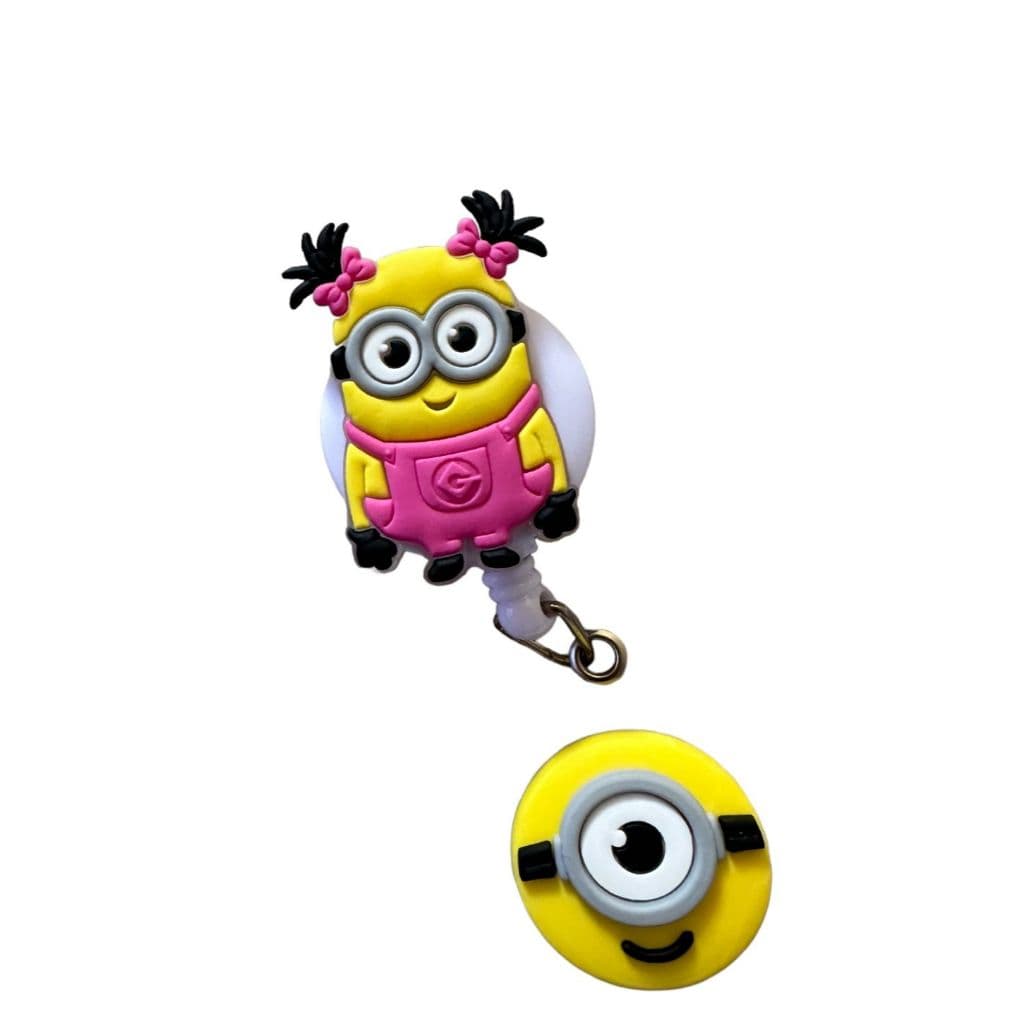 Porta Crachá Ou Porta Cartão Retrátil Minions - Meu Malvado Favorito