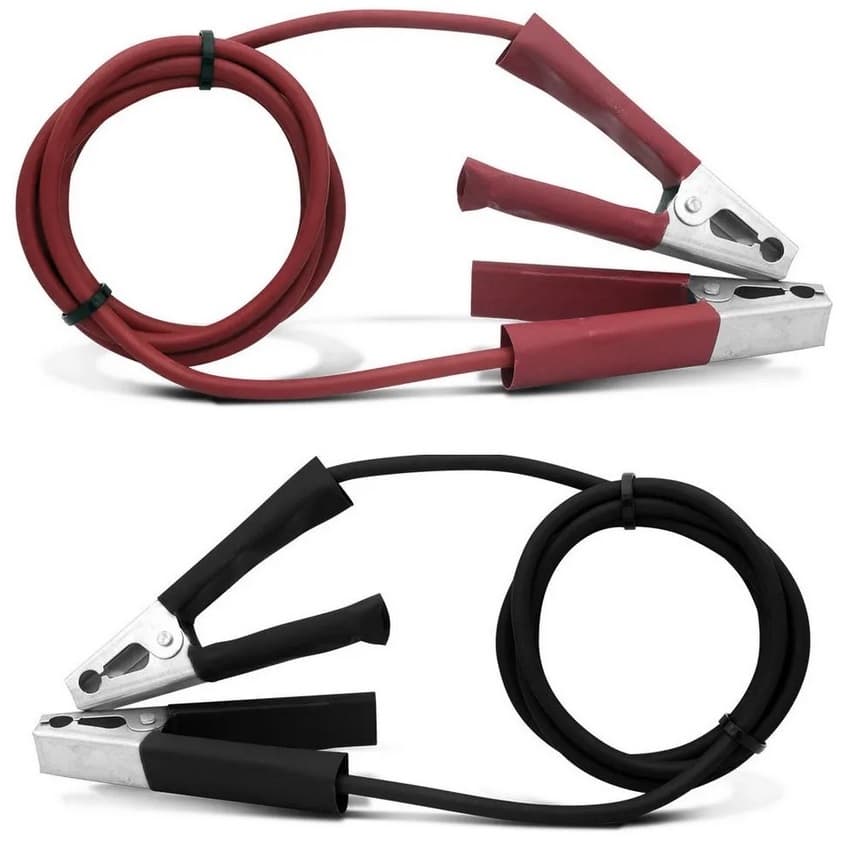 Cabo Chupeta Para Bateria De Carro ou Moto 12V - 2,5metros - 200amp