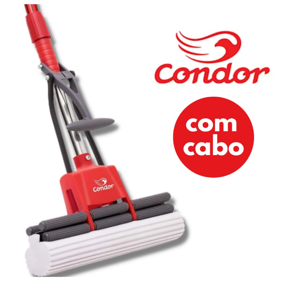 Rodo Mop Espuma Condor PVA Com Cabo Super Absorvente