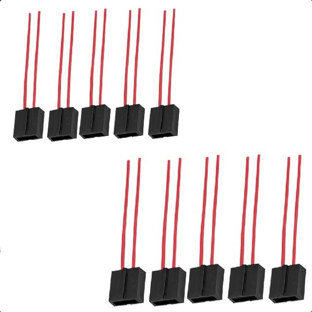 10 Peças Porta Fusível De Lâmina Fio 4 Mm  Retangular