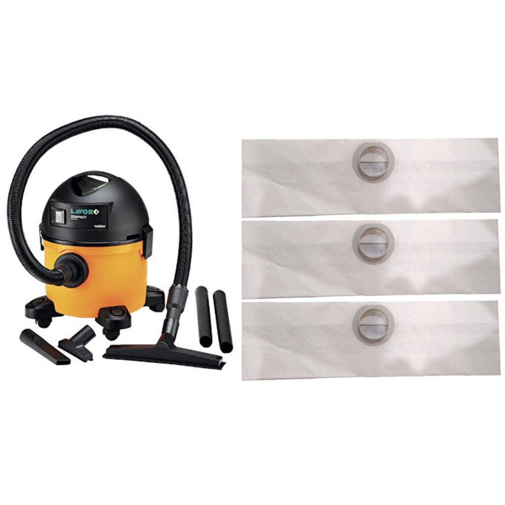 Saco Descartável Aspirador Pó Lavor Wash Compact 1400w Com 3 Unidades