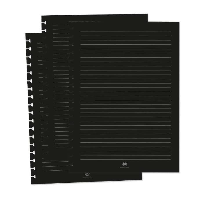 Bloco Refil Universitário College (Folha Preta) Caderno Smart 48 Folhas 90grs Dac