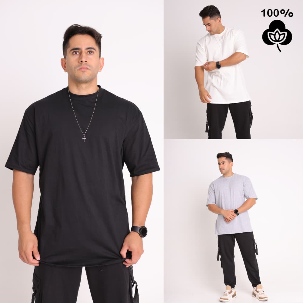 Unidade ou Kit 3 Camiseta Oversized Streetwear Masculina 100% Algodão Toque Macio Conforto e Excelente Caimento