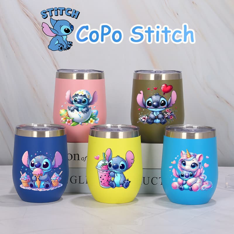 Copo Stitich Térmica com tampa 304 material seguro 350ml entrega rapido
