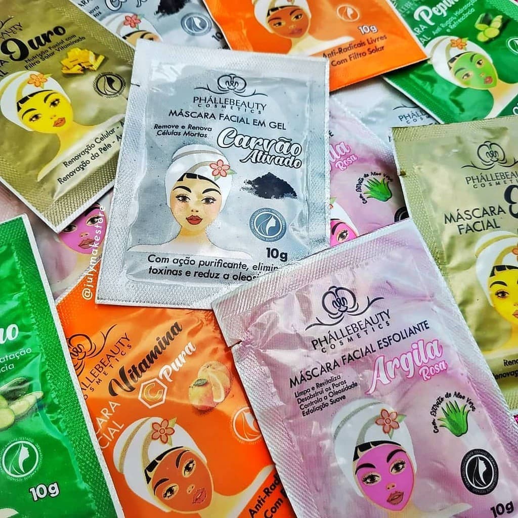 Máscara Facial em Sachê 10g - Phallebeauty
