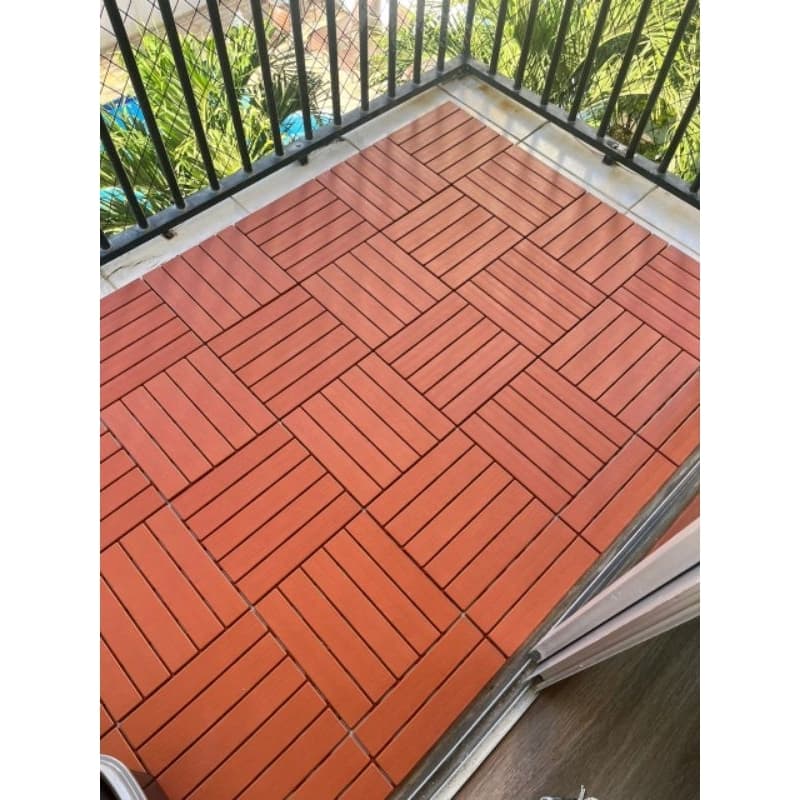 KIT 33 Deck plástico modular 30x30cm sacada varanda banheiro