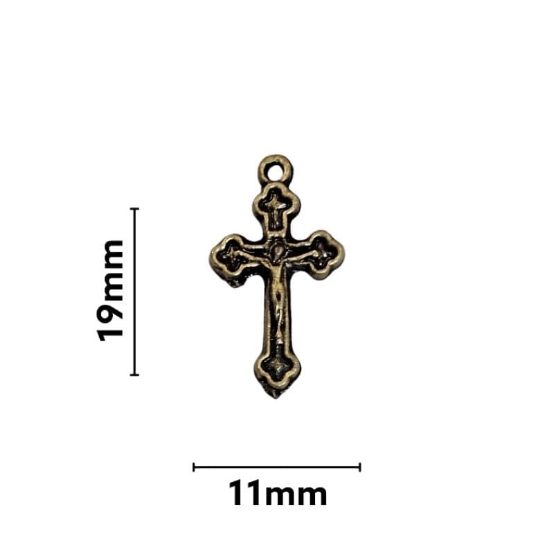 20 Mini Cruz de Metal para Lembrancinha Crucifixo
