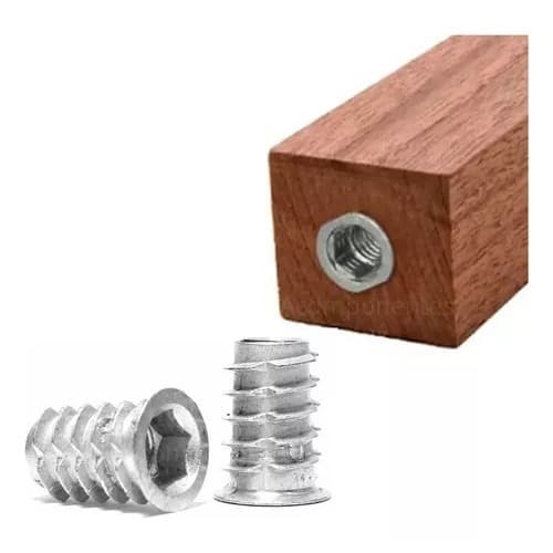 Bucha Americana Rosca para madeira 5/16x20mm ( 50 Unidades)