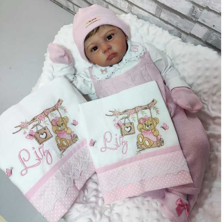 Saída maternidade  2 peças jardineira tricô + body leão  bebê menina menino