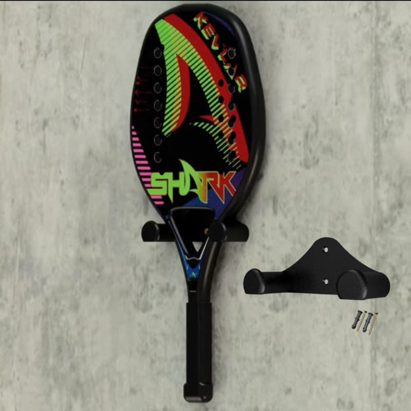 Suporte para Raquete Beach Tennis e Tennis suporte de parede