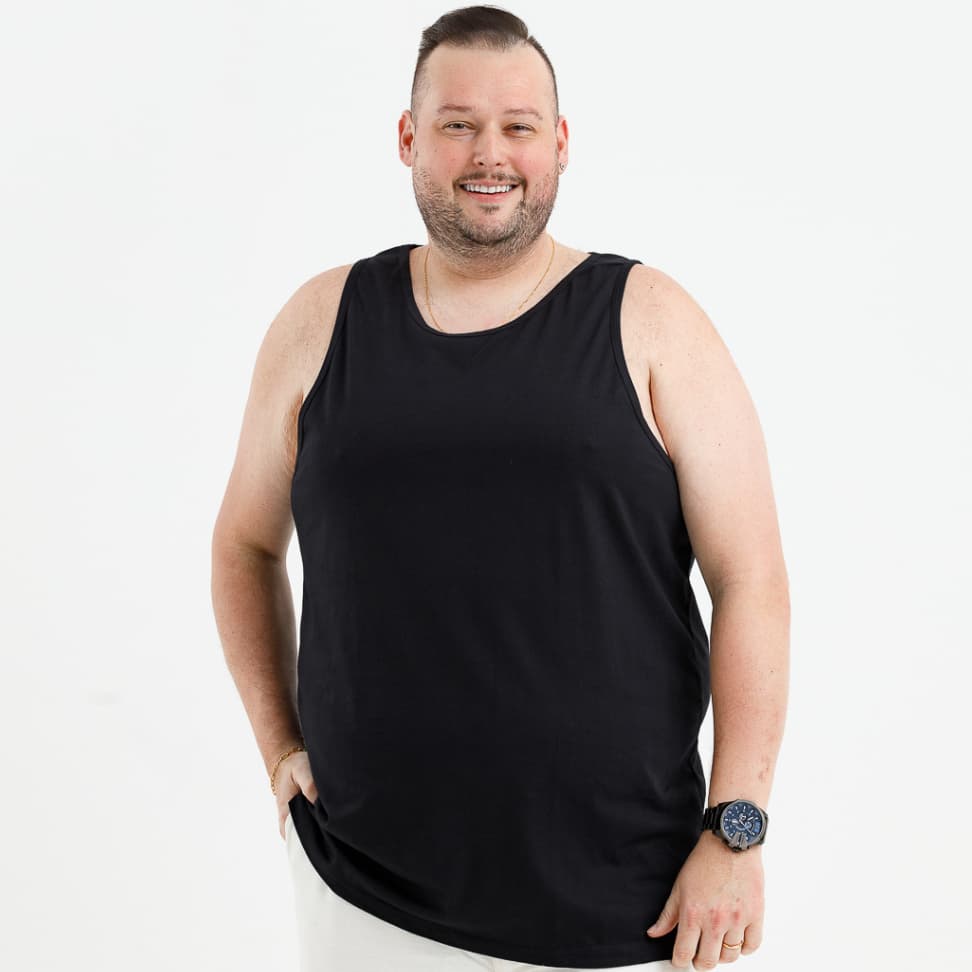 Regata Plus Size Masculina Tamanho Grande Algodão