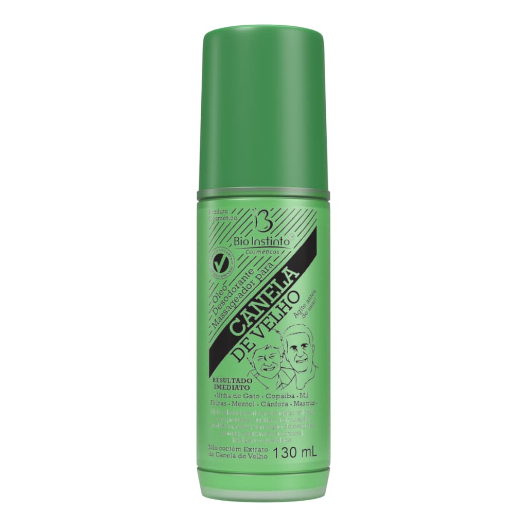Óleo Massageador Canela de Velho Relaxamento Refrescante Bio Instinto 130ml