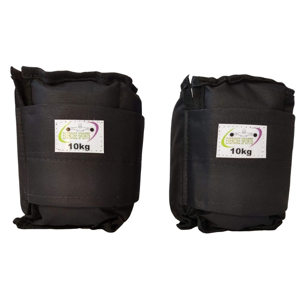 Caneleira / Tornozeleira 10 Kg - O Par Academia Preto