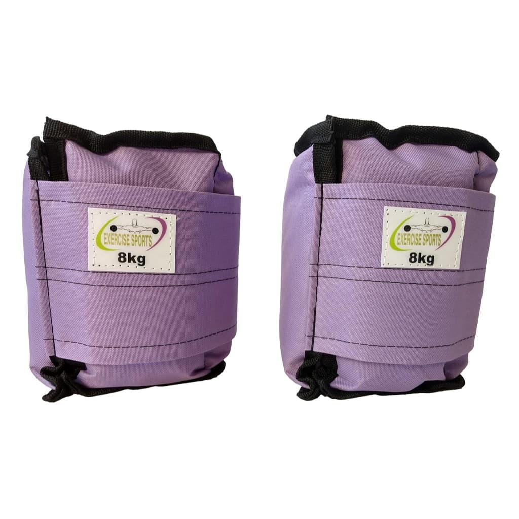 Caneleira / Tornozeleira 8 Kg - O Par Academia Lilás