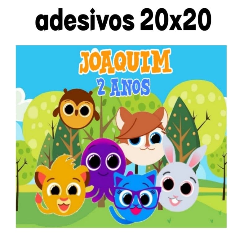 Papel adesivo 20x20 personalizados