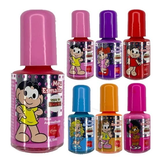 ESMALTE INFANTIL PEEL-OFF A BASE D'ÁGUA SALÃO MÁGICO TURMA DA  MÔNICA - 42435