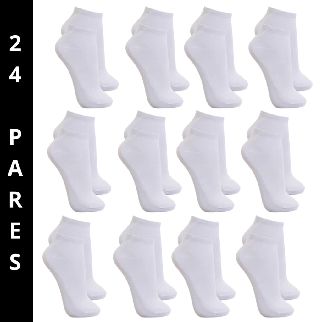 Kit Pares de Meias Soquete Cano Curto Masculina Feminina Unissex
