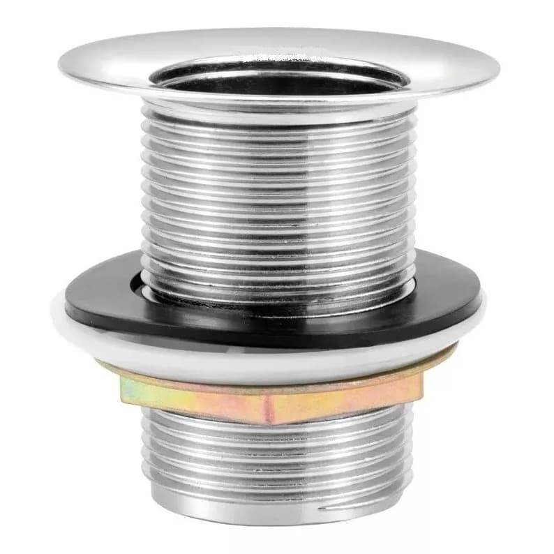 Válvula para Tanque Metal Cromado 1.1/4 Lavanderia