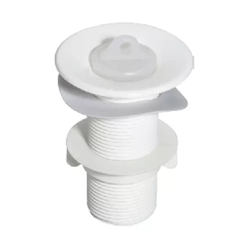 Valvula Lavatorio em ABS 7/8 Branca com Tampa Pia de Banheiro e Lavabo