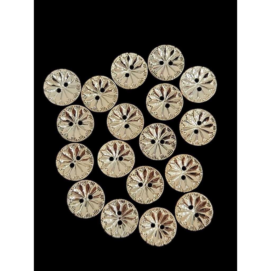 Botão para roupa, dourado,pacot 100pcs ,tamanho13mm ou 20L,pj93