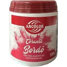 Corante Em Pó Alimentício 100 Gramas Bordô