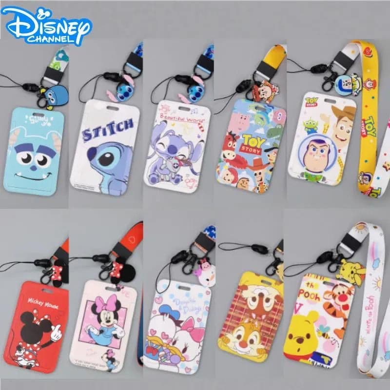 Porta cartão ou crachá com cordão personagem Disney