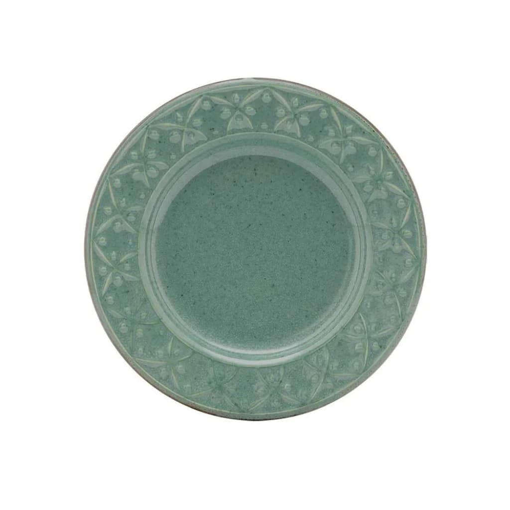 Prato de Sobremesa Mendi Malaquita 20cm Cerâmica Oxford