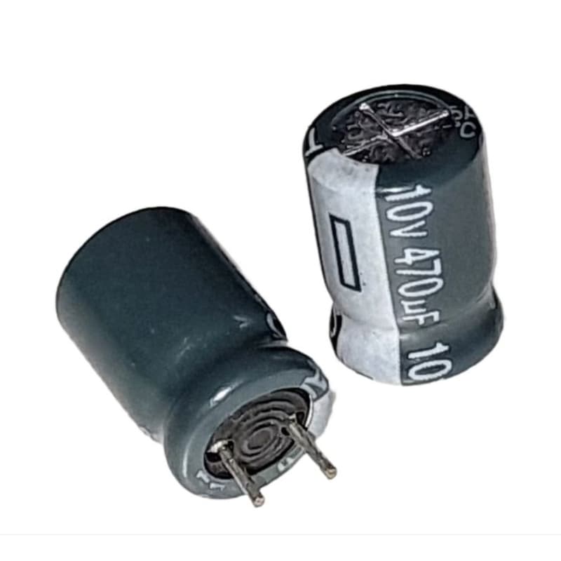 Capacitor Eletrolitico 470uf/10v 8x11MM 105° TAICON Kit c/10 Peças