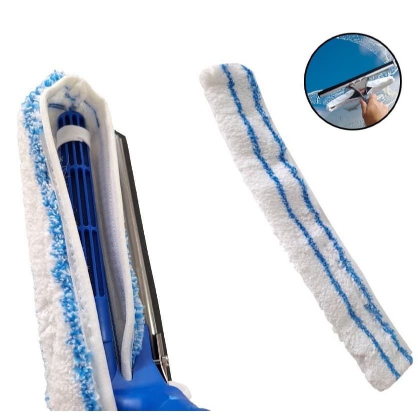 Kit C/ 2 Refil Luva Reposição Rodo Limpa Vidros Certec 25 Cm
