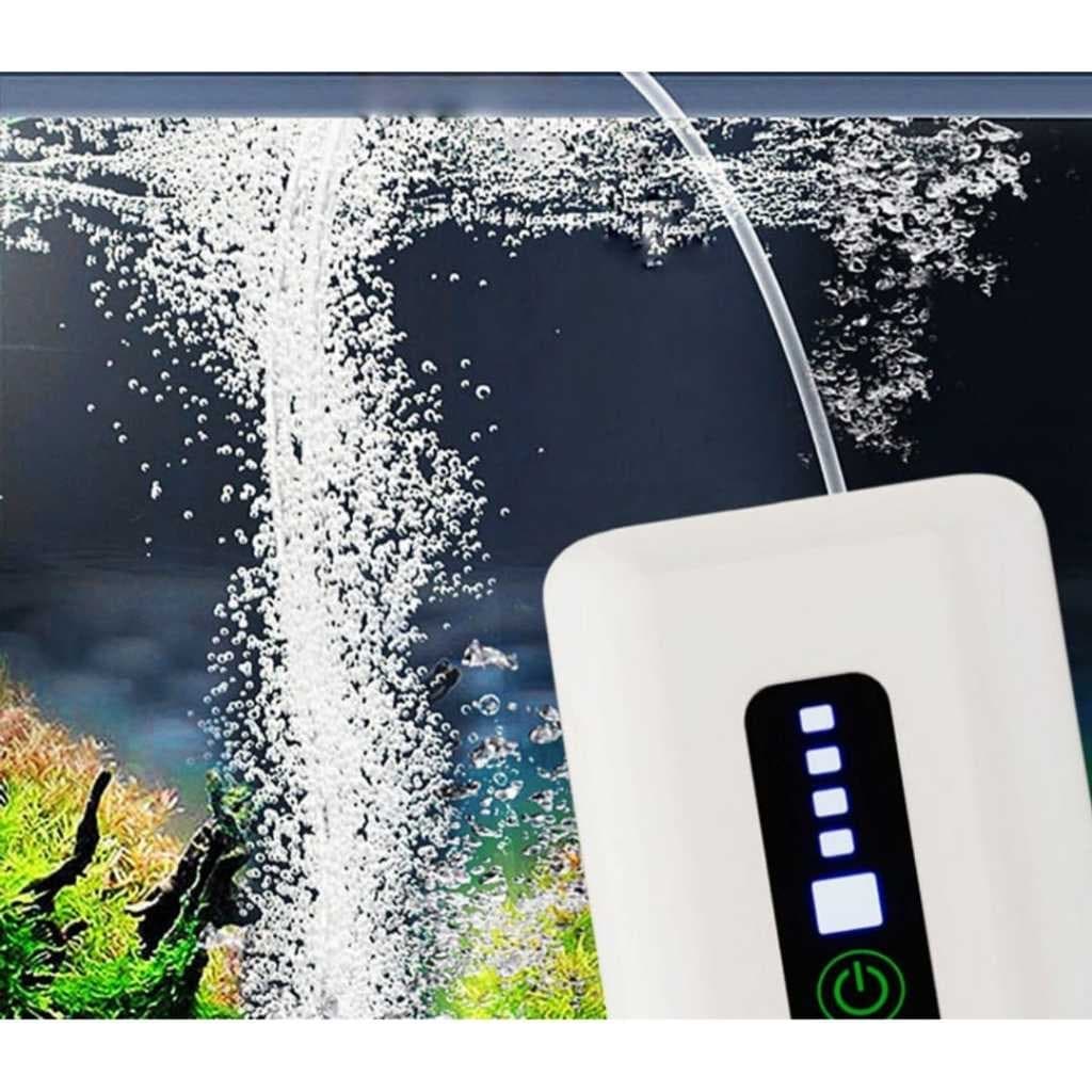 Bomba Compressor De Ar Oxigenador Portatil Para Aquario Isca Viva A Bateria