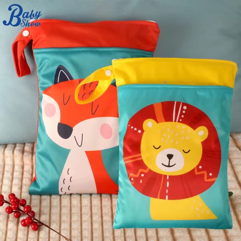 Saco Bolsa Organizador Infantil Impermeável À Prova D'Água Para Roupa Limpa Suja Úmida Fralda Brinquedo Multifuncional