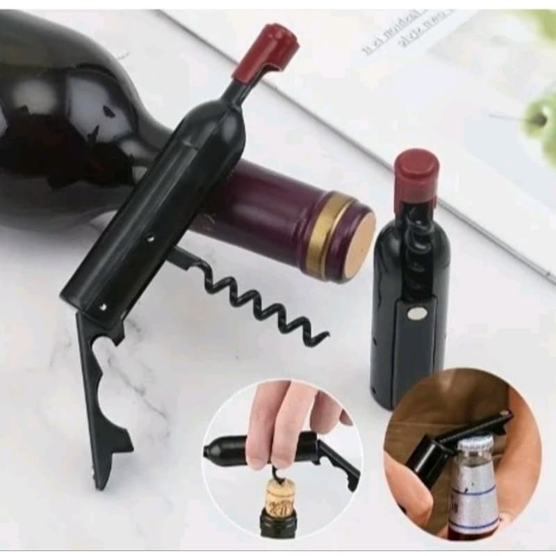 Abridor de Garrafas Rolhas Saca Rolhas Vinho Clink