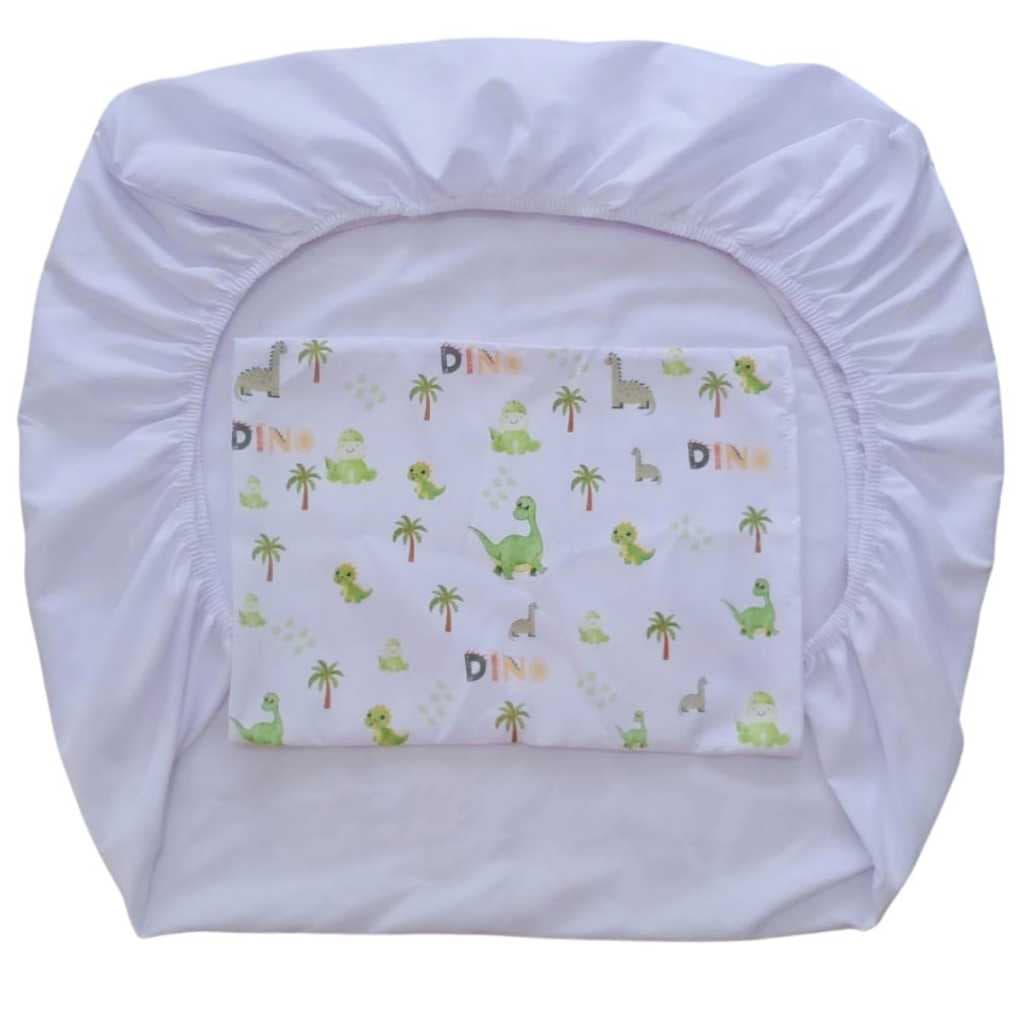 Lençol com fronha para bebê e neném infantil kit 2 peças  estampado cm elástico envio já