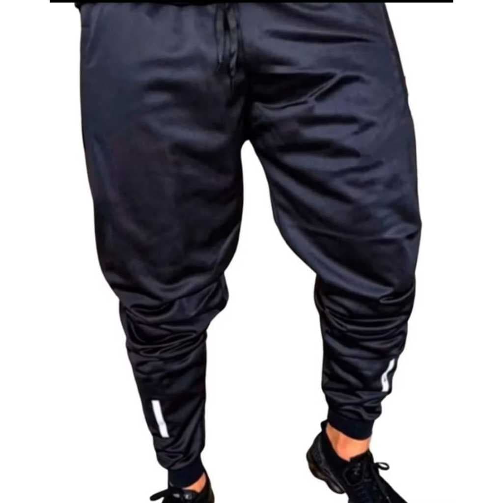 Kit 02 Calça Jogger Driy-Fit Corta Vento Masculina Com Bolso Academia Esporte