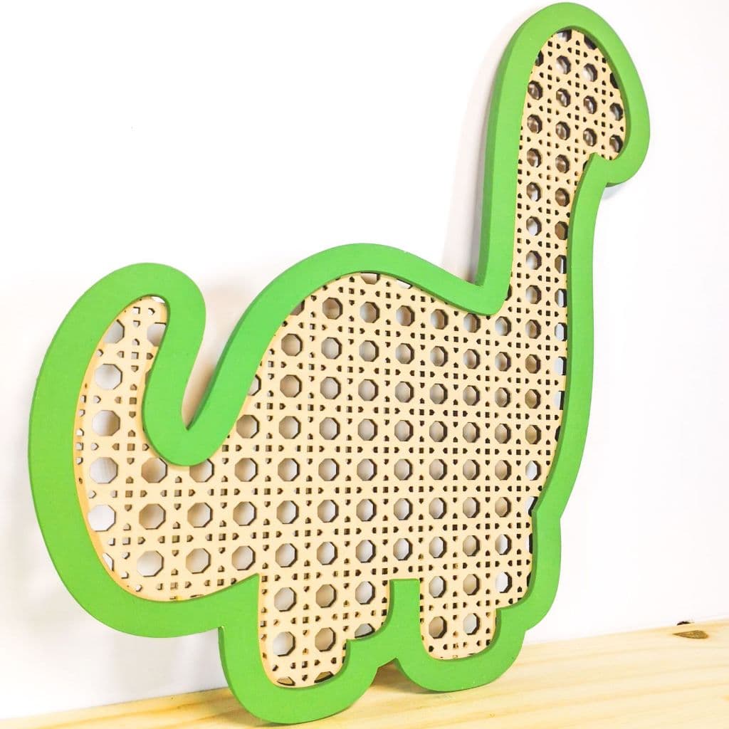 Enfeite Dinossauro com palha