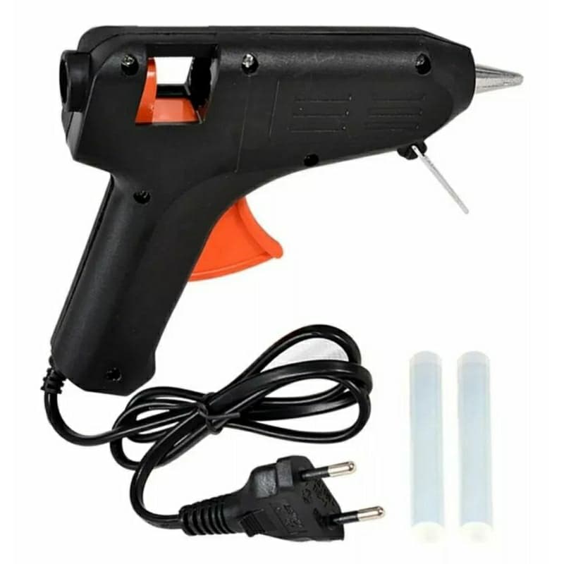 Pistola De Cola Quente com Bico metálico 20w +7  ou 10 Bastão De Cola Quente 110 V ou 220 V